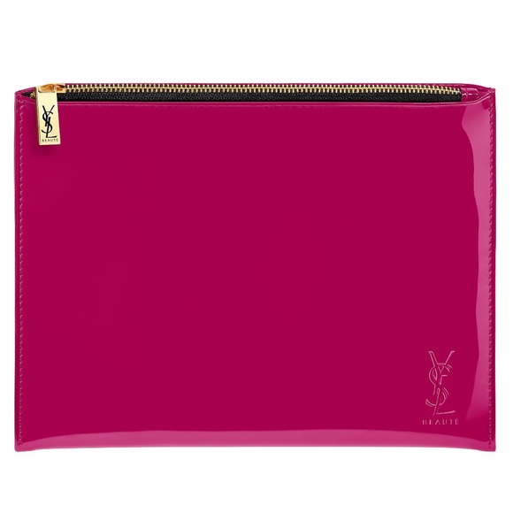 Yves Saint Laurent Beauté Pouch Pink w/ Zipper NEW - Picture 7 of 7